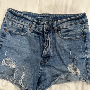 Old Navy Women's Distressed Blue Jean Shorts